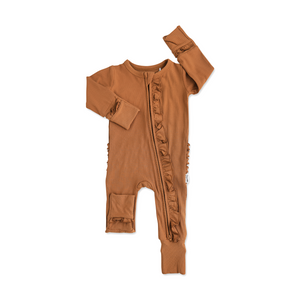 Rory Caramel RUFFLE ZIP - Gigi and Max