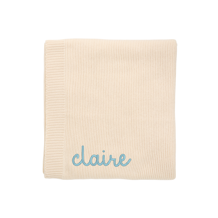 Oatmeal KNIT BLANKET - Gigi and Max