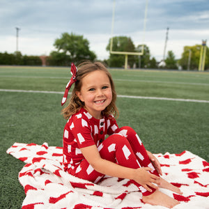 Alabama Crimson & White CLIP BOW - Gigi and Max