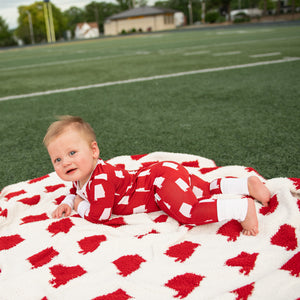 Alabama Crimson & White PLUSH BLANKET - Gigi and Max