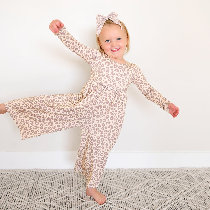 Amari Leopard WIDE LEG ROMPER - Gigi and Max