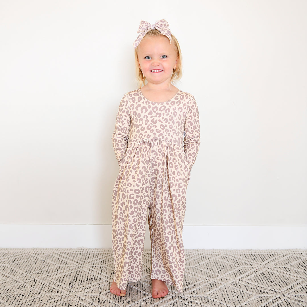 Amari Leopard WIDE LEG ROMPER - Gigi and Max