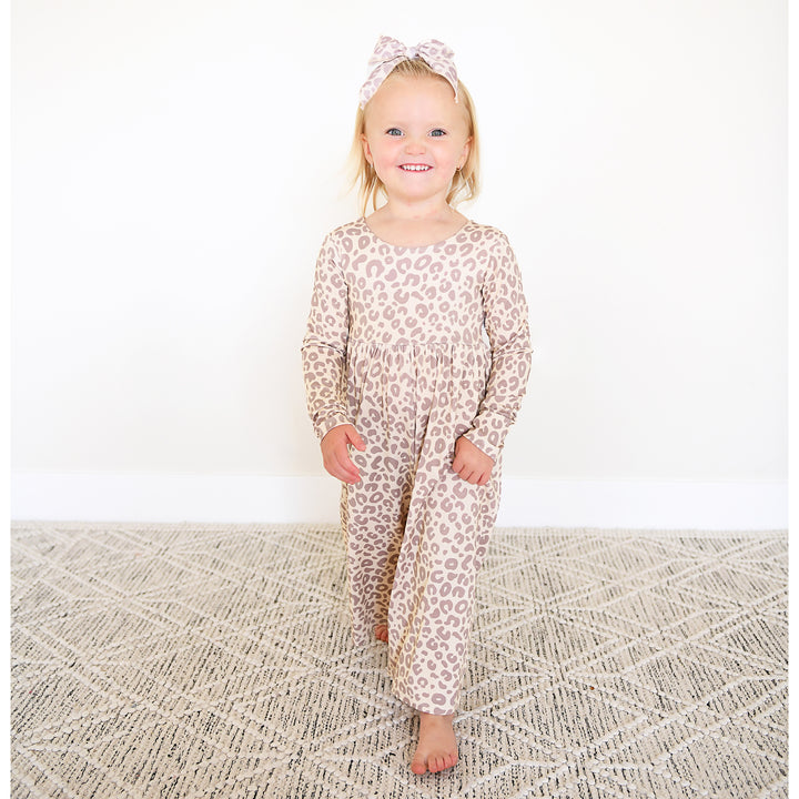 Amari Leopard WIDE LEG ROMPER - Gigi and Max