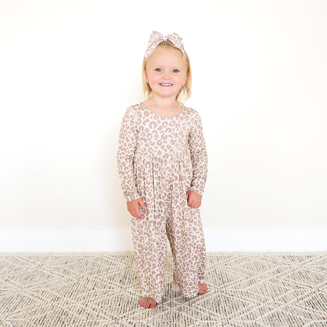 Amari Leopard WIDE LEG ROMPER - Gigi and Max