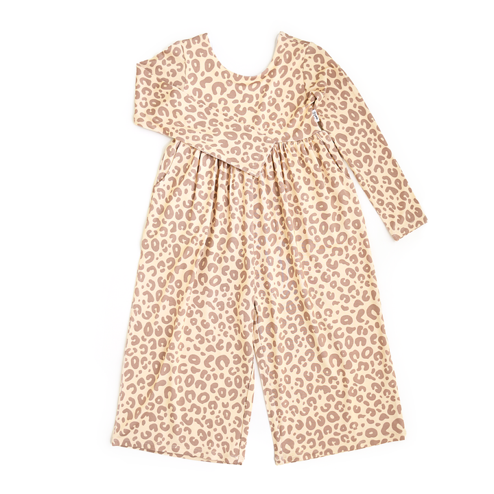 Amari Leopard WIDE LEG ROMPER - Gigi and Max