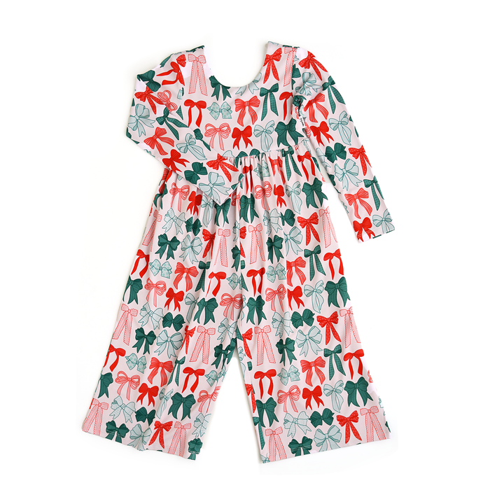 Belle Bows WIDE LEG ROMPER - Gigi and Max