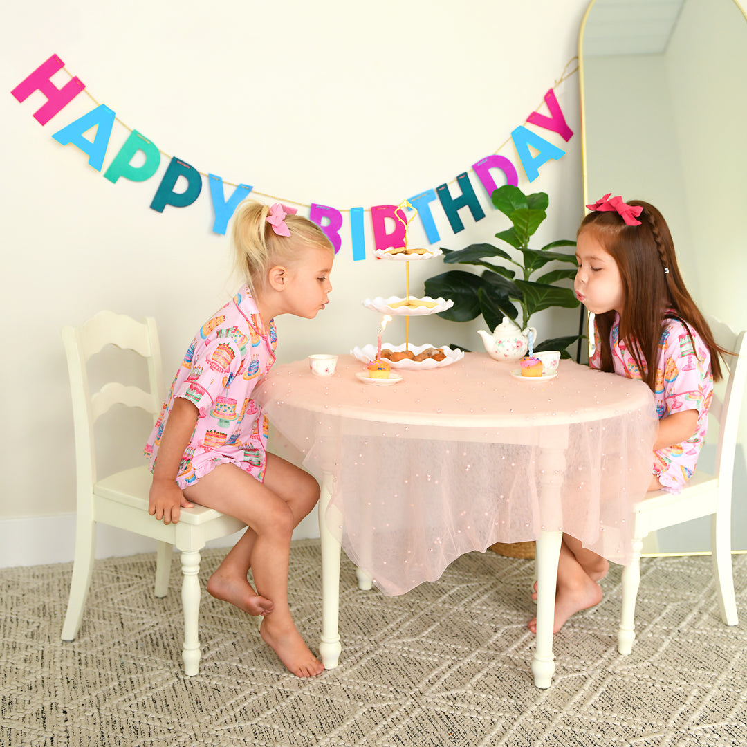 Birthday RUFFLE LOUNGE SHORT SET - Gigi and Max