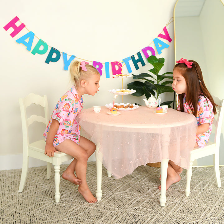 Birthday RUFFLE LOUNGE SHORT SET - Gigi and Max
