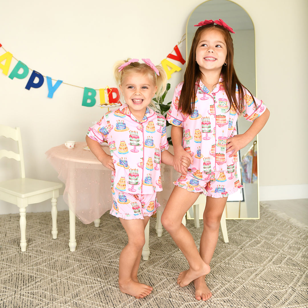 Birthday RUFFLE LOUNGE SHORT SET