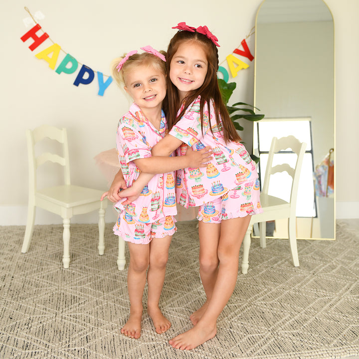 Birthday RUFFLE LOUNGE SHORT SET