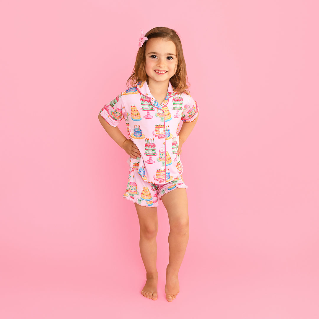 Birthday RUFFLE LOUNGE SHORT SET - Gigi and Max