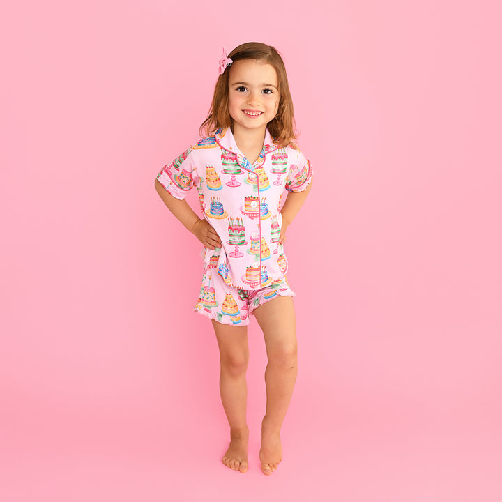 Birthday RUFFLE LOUNGE SHORT SET - Gigi and Max