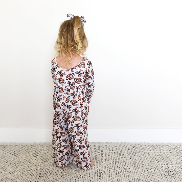 Blaire Football WIDE LEG ROMPER - Gigi and Max