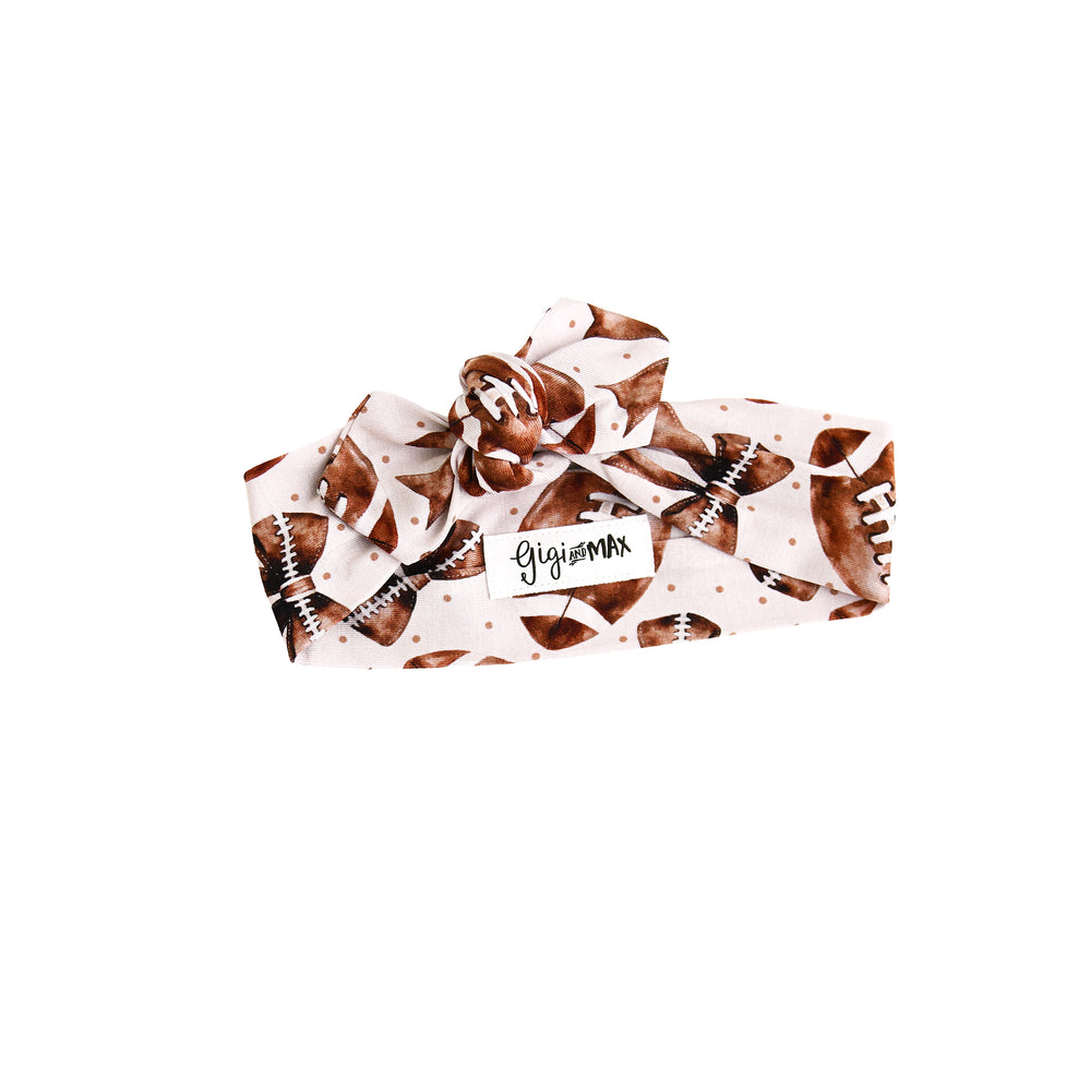 Blaire Football TOPKNOT HEADBAND - Gigi and Max