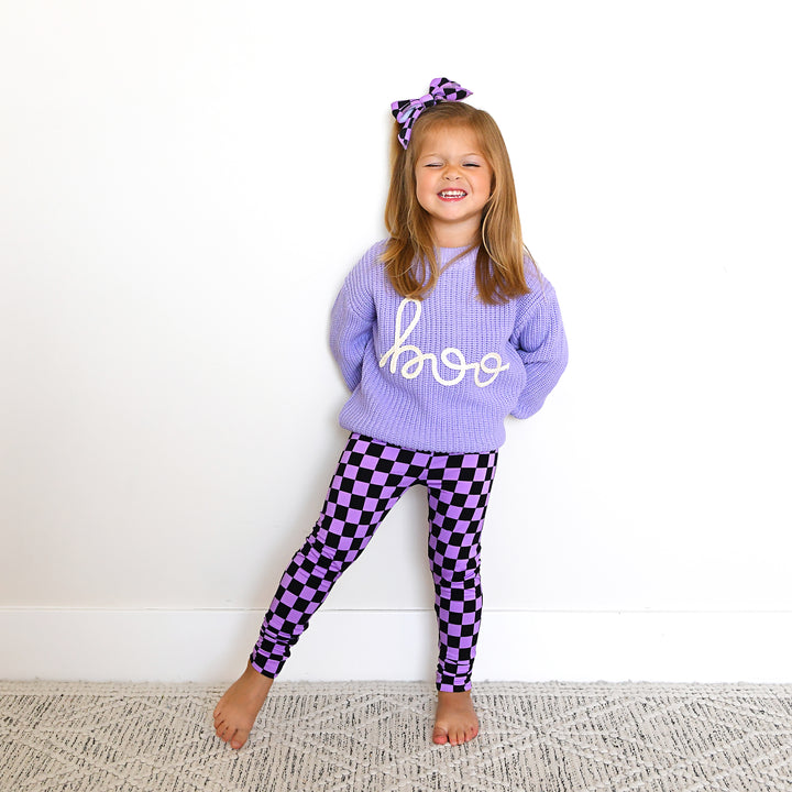 Boo Purple SWEATER - Gigi and Max