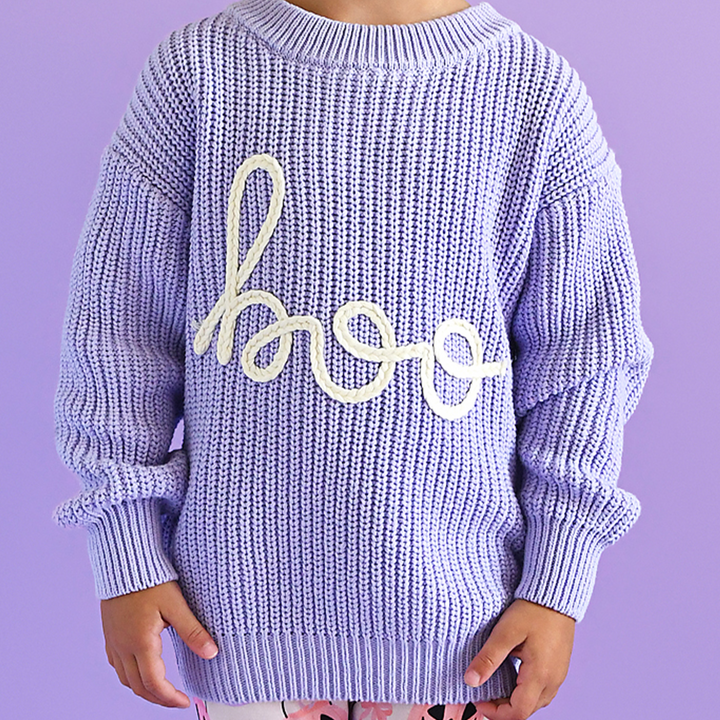 Boo Purple SWEATER