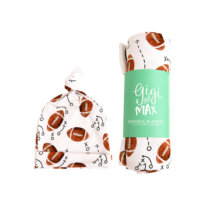 Brady Football SWADDLE - Gigi and Max
