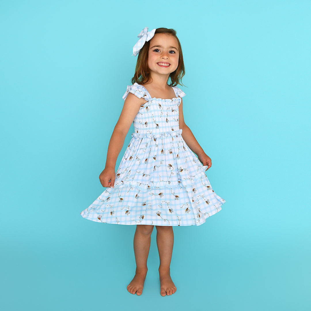 Buzz SMOCKED DRESS - Gigi and Max