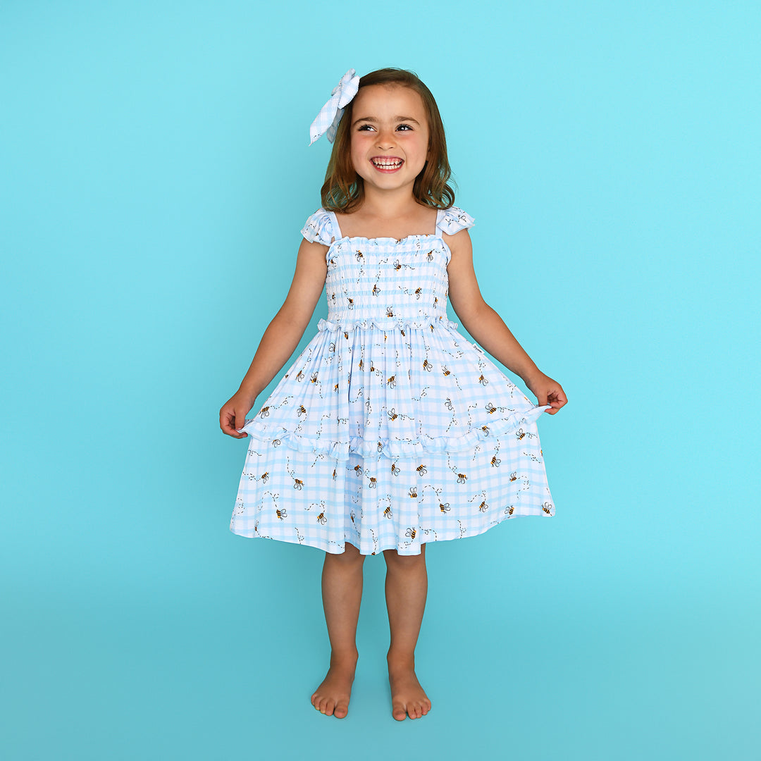 Buzz SMOCKED DRESS - Gigi and Max
