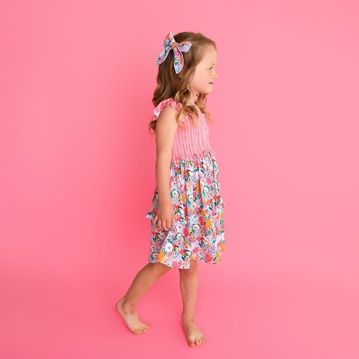 Cecelia Floral SMOCKED DRESS