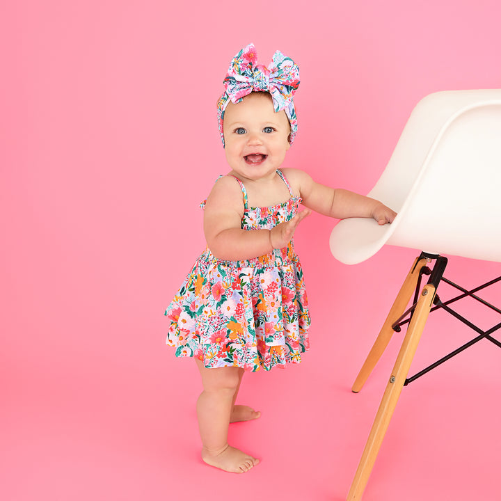 Cecelia Floral SMOCKED TIERED TUTU