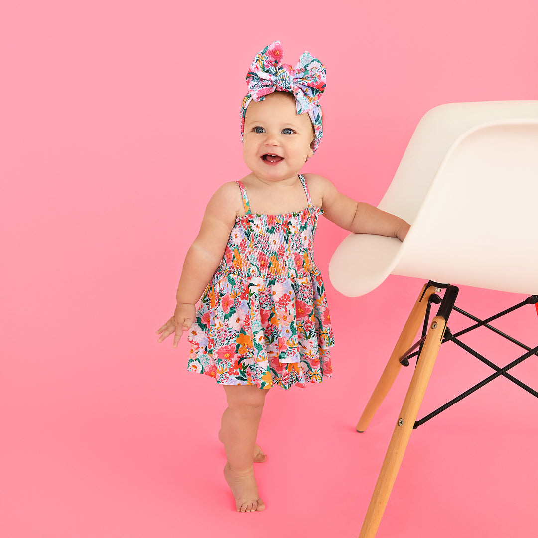 Cecelia Floral SMOCKED TIERED TUTU