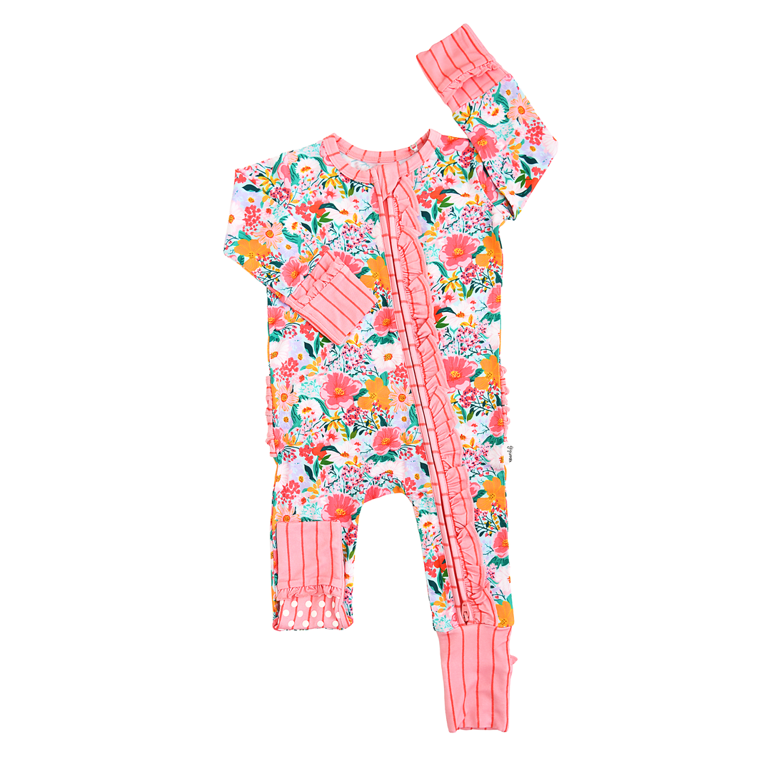 Cecelia Floral RUFFLE ZIP - Gigi and Max