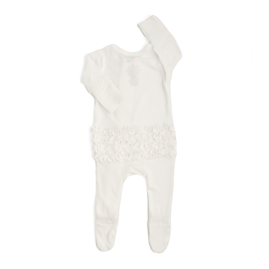 Charlie Ribbed RUFFLE ZIP Newborn - Gigi and Max
