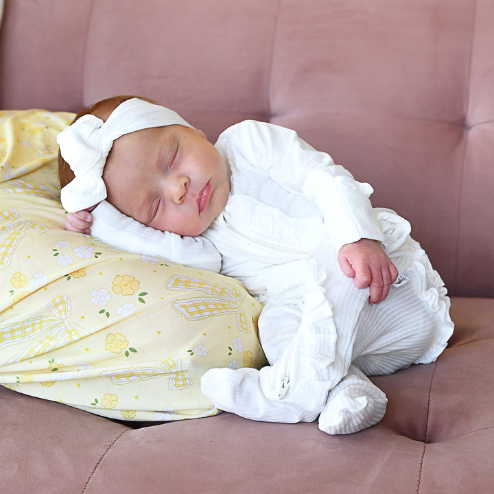 Charlie Ribbed RUFFLE ZIP Newborn - Gigi and Max