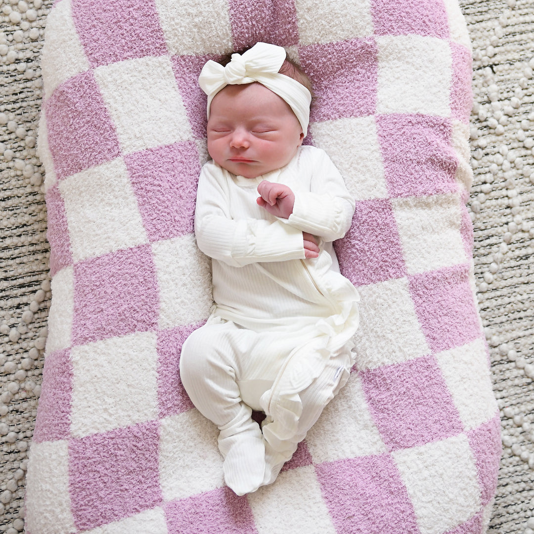 Charlie Ribbed RUFFLE ZIP Newborn - Gigi and Max