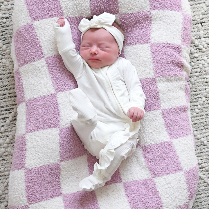 Charlie Ribbed RUFFLE ZIP Newborn - Gigi and Max