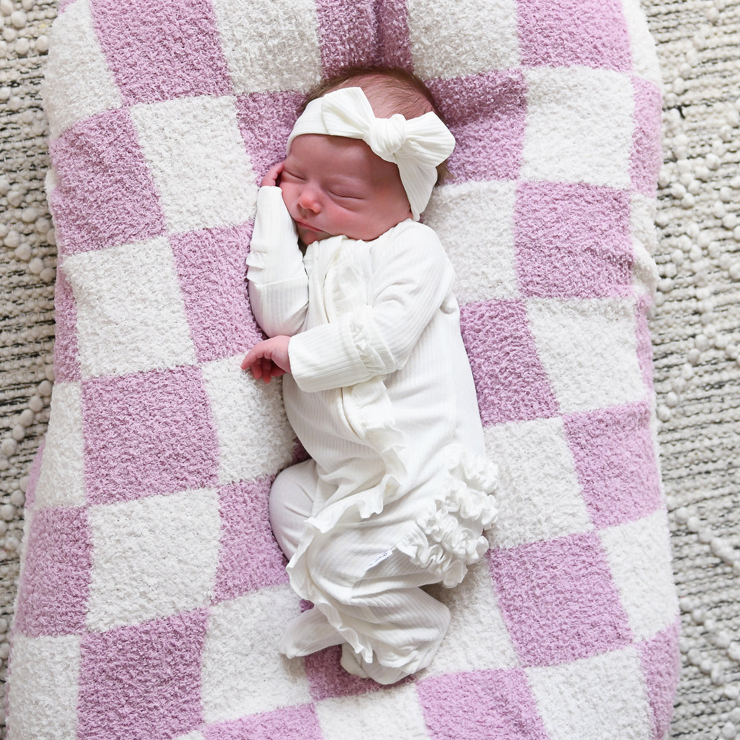 Charlie Ribbed RUFFLE ZIP Newborn - Gigi and Max