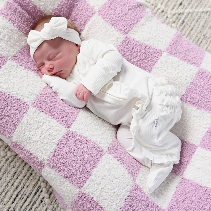 Charlie Ribbed RUFFLE ZIP Newborn - Gigi and Max