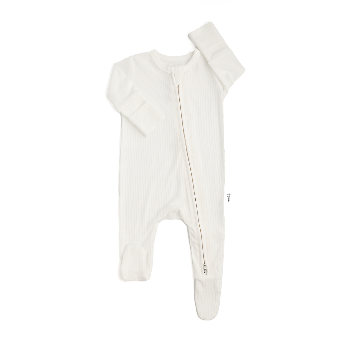 Charlie Ribbed ZIP Newborn - Gigi and Max