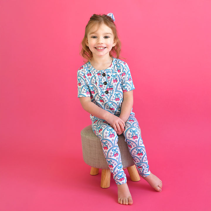 Cherry RUFFLE TWO PIECE - Gigi and Max