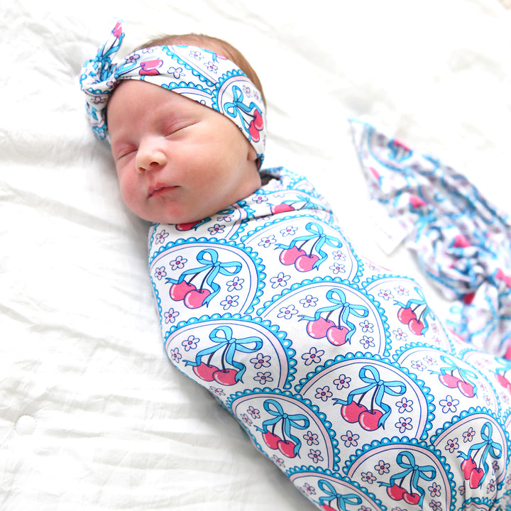 Cherry TOPKNOT HEADBAND