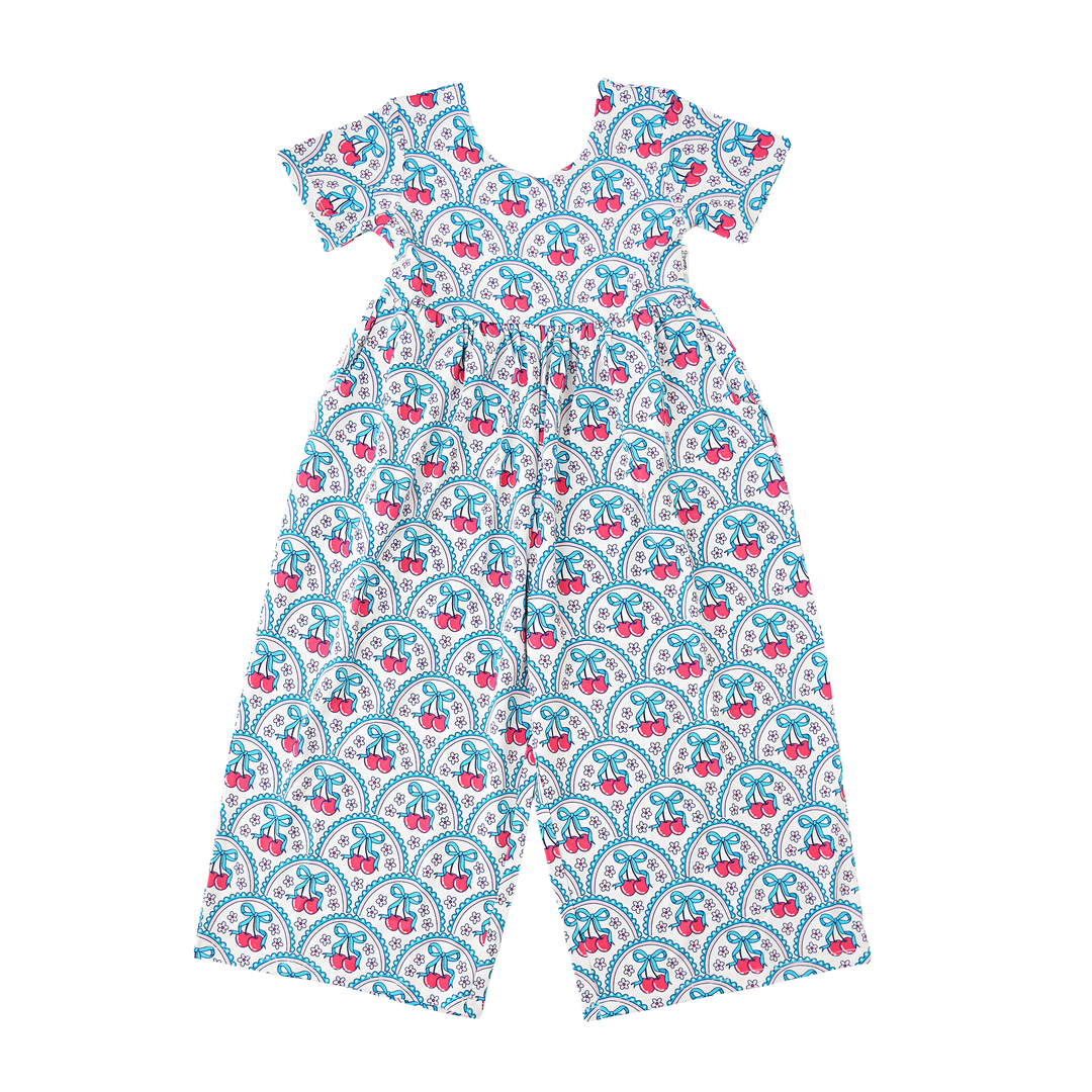 Cherry WIDE LEG ROMPER - Gigi and Max
