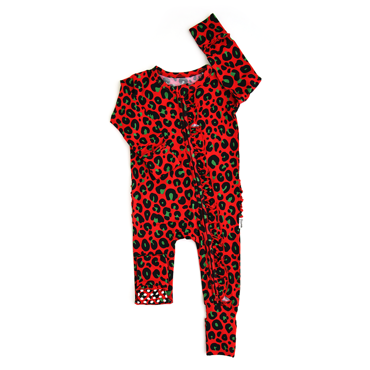 Chloe Leopard RUFFLE ZIP - Gigi and Max