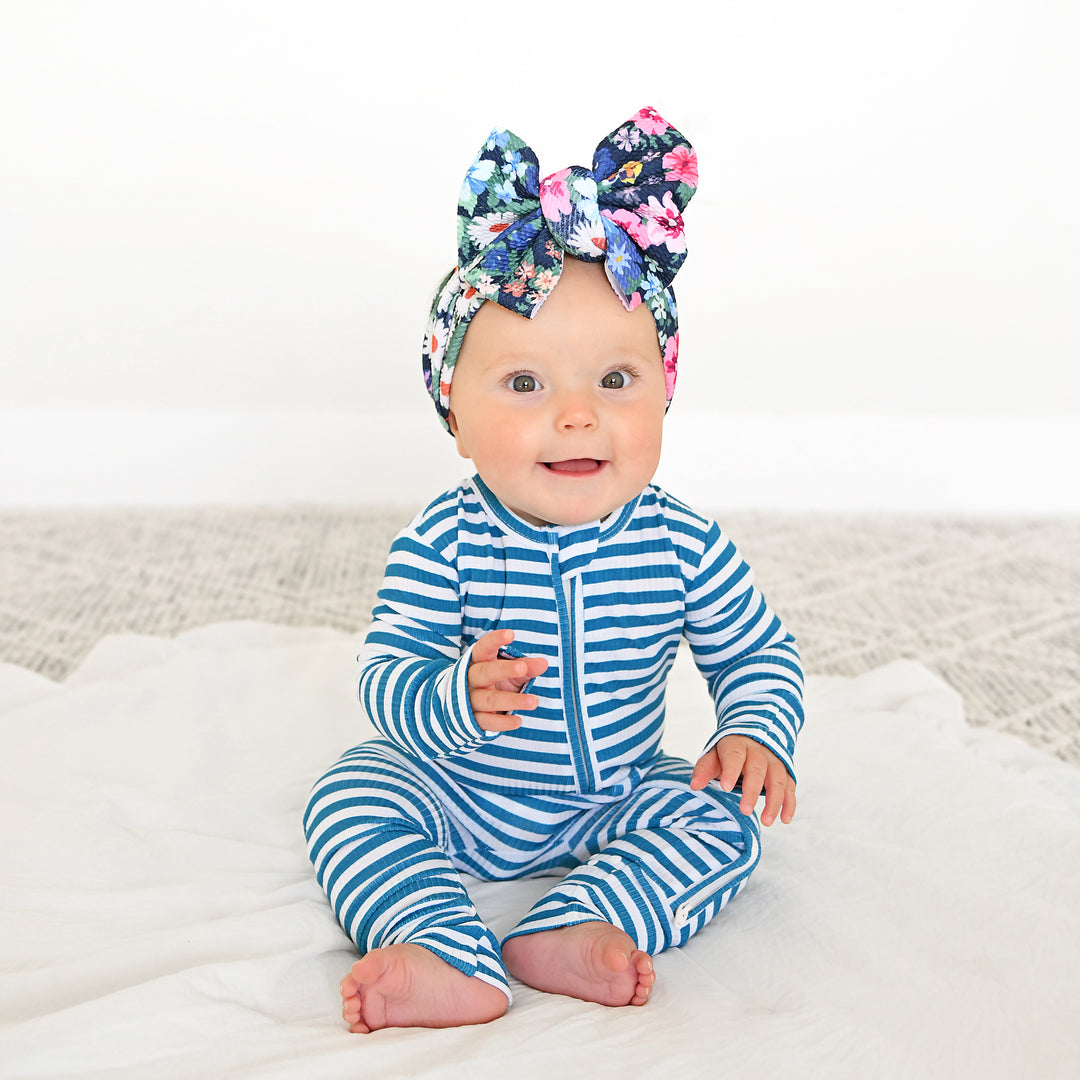 Cooper Blue Ribbed ZIP - Gigi and Max