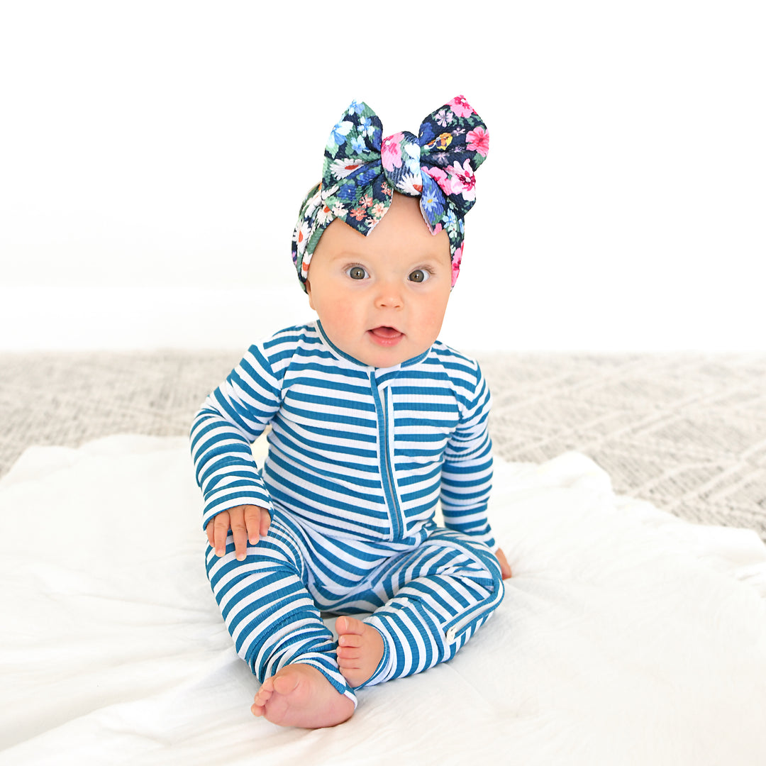 Cooper Blue Ribbed ZIP - Gigi and Max