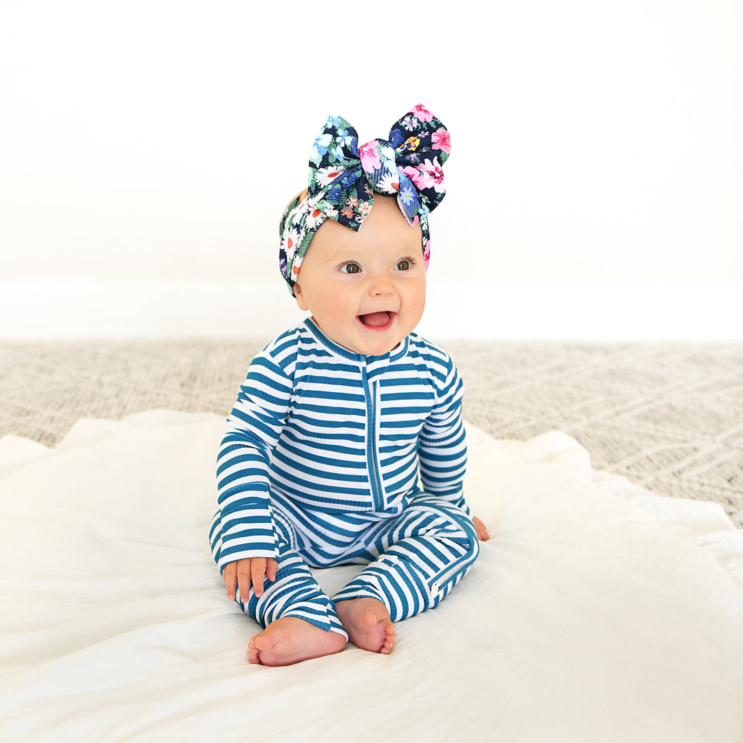 Cooper Blue Ribbed ZIP - Gigi and Max