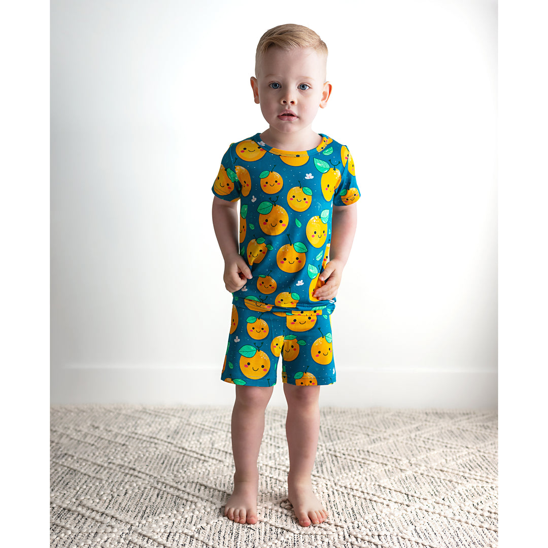 Cutie Orange TWO PIECE - SHORTS - Gigi and Max