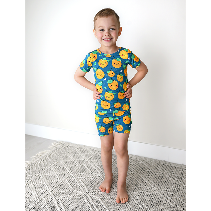 Cutie Orange TWO PIECE - SHORTS - Gigi and Max