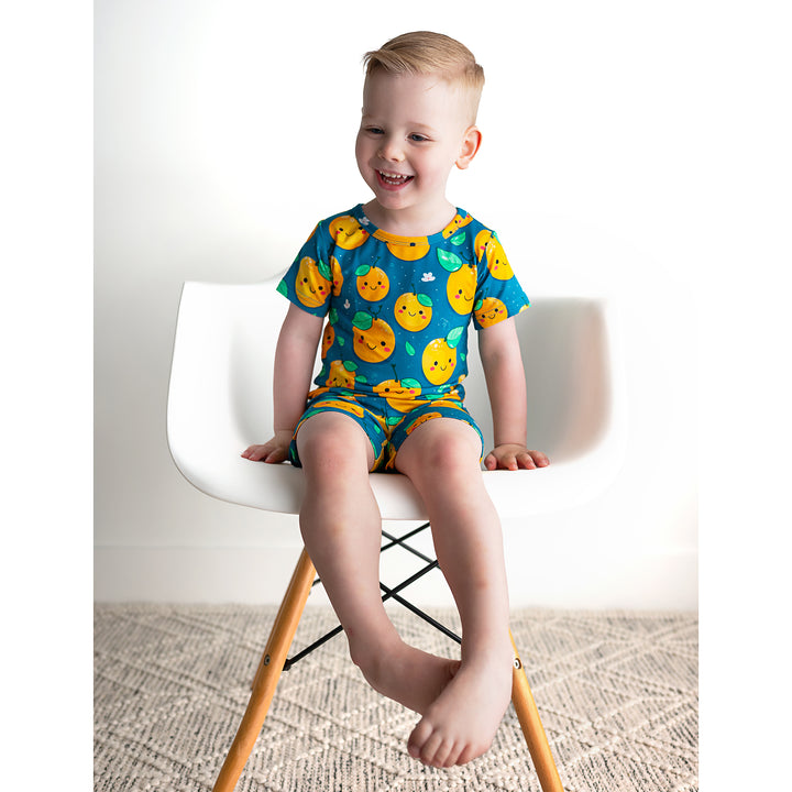 Cutie Orange TWO PIECE - SHORTS - Gigi and Max