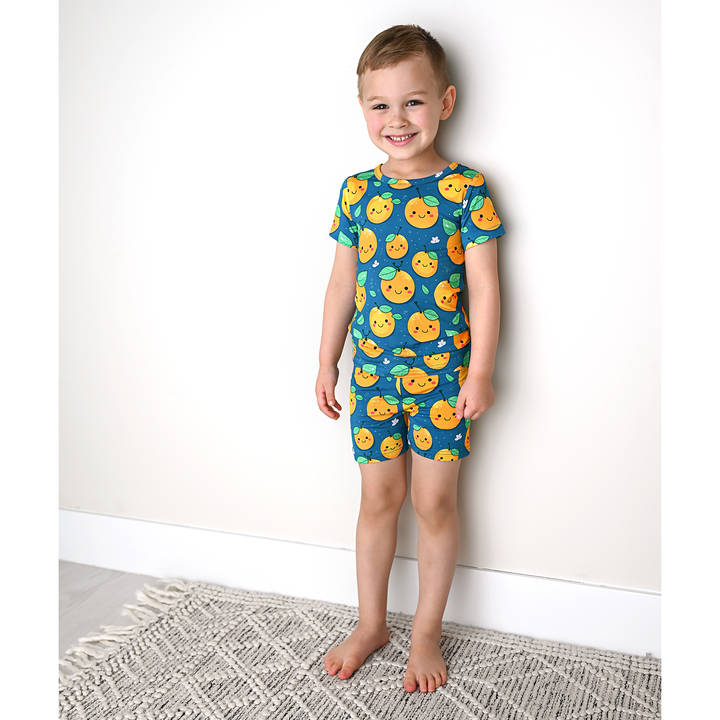 Cutie Orange TWO PIECE - SHORTS - Gigi and Max