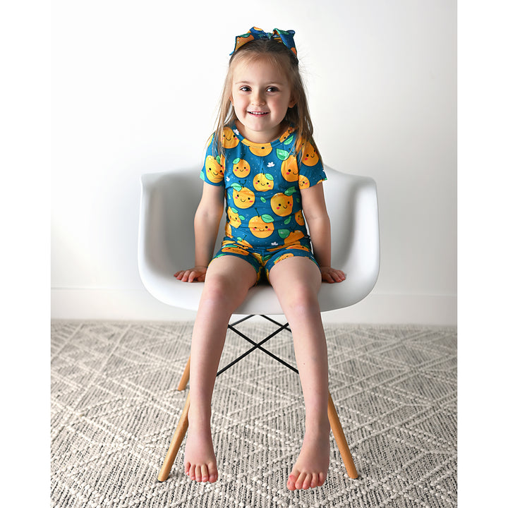 Cutie Orange TWO PIECE - SHORTS - Gigi and Max