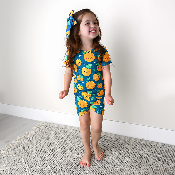 Cutie Orange TWO PIECE - SHORTS - Gigi and Max