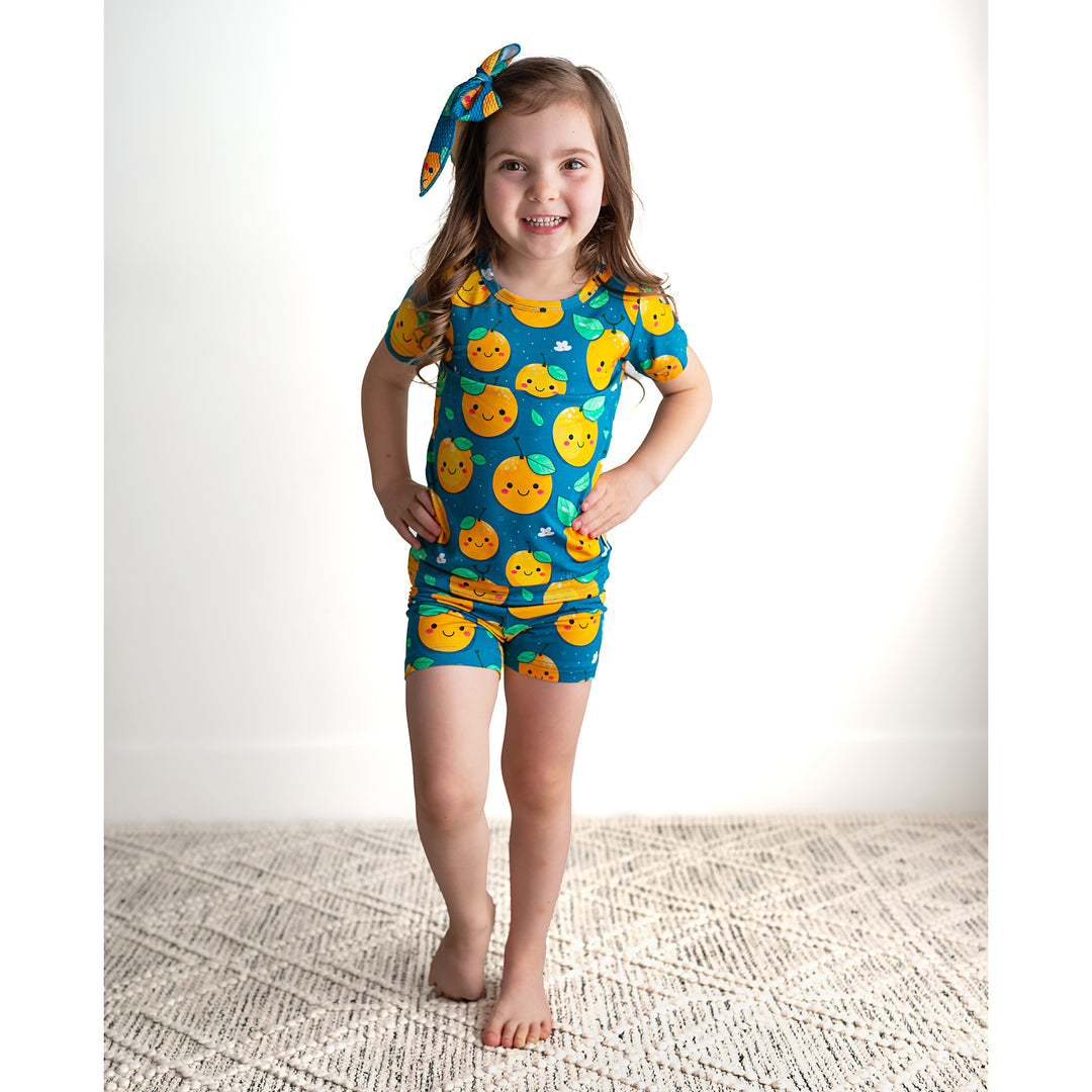 Cutie Orange TWO PIECE - SHORTS - Gigi and Max