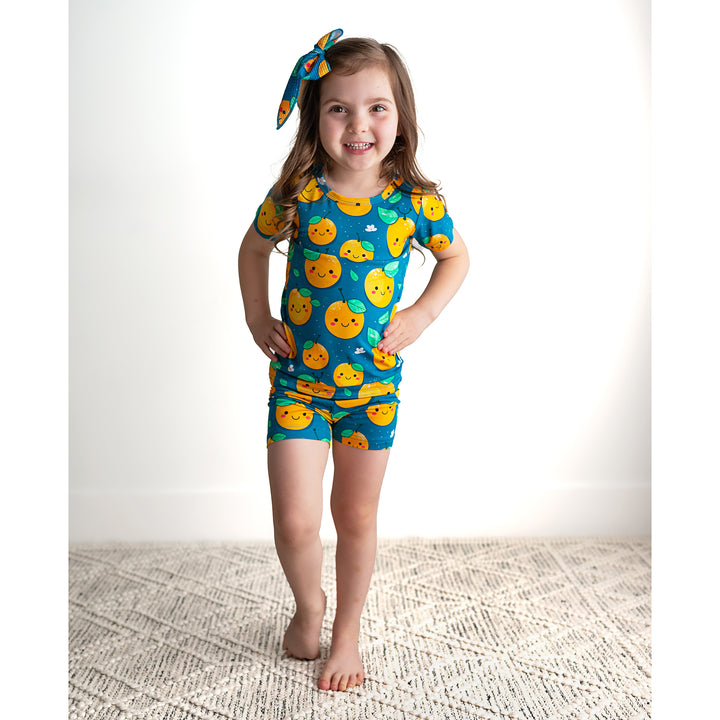 Cutie Orange TWO PIECE - SHORTS - Gigi and Max