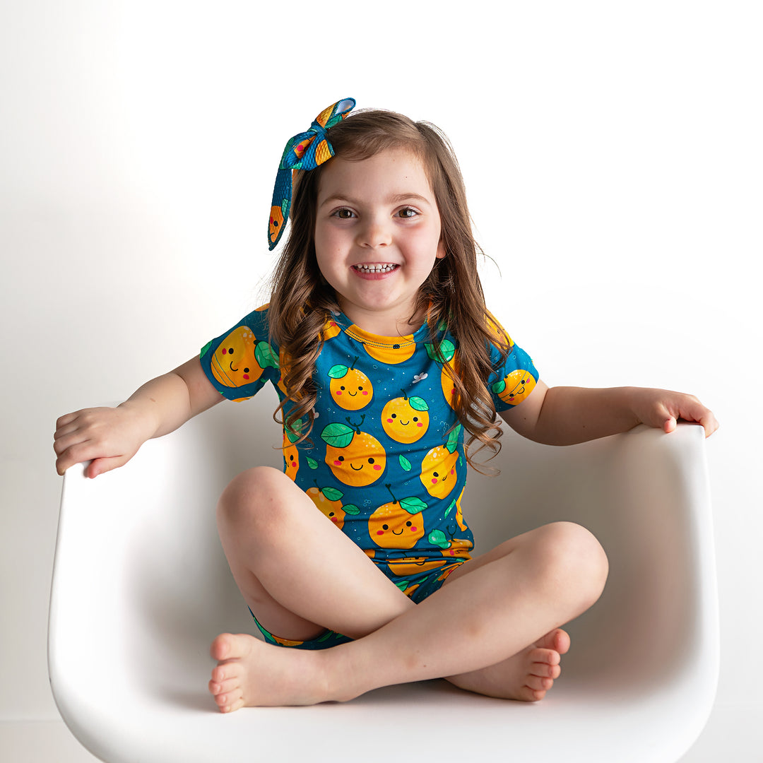 Cutie Orange TWO PIECE - SHORTS - Gigi and Max